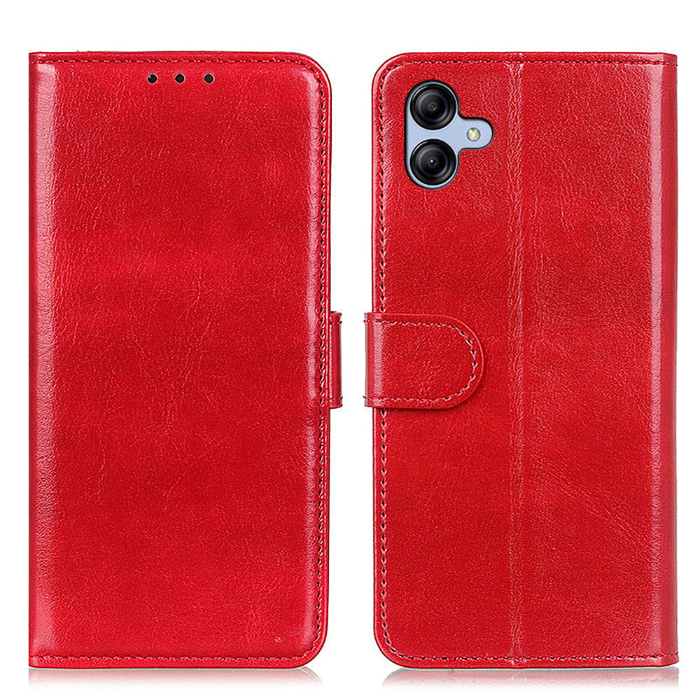 For Samsung Galaxy A05 4G Case Leather Phone Cover Wallet Crazy Horse Texture Stand Shell For Samsung Galaxy A05 4G Case Leather Phone Cover Wallet Crazy Horse Texture Stand Shell